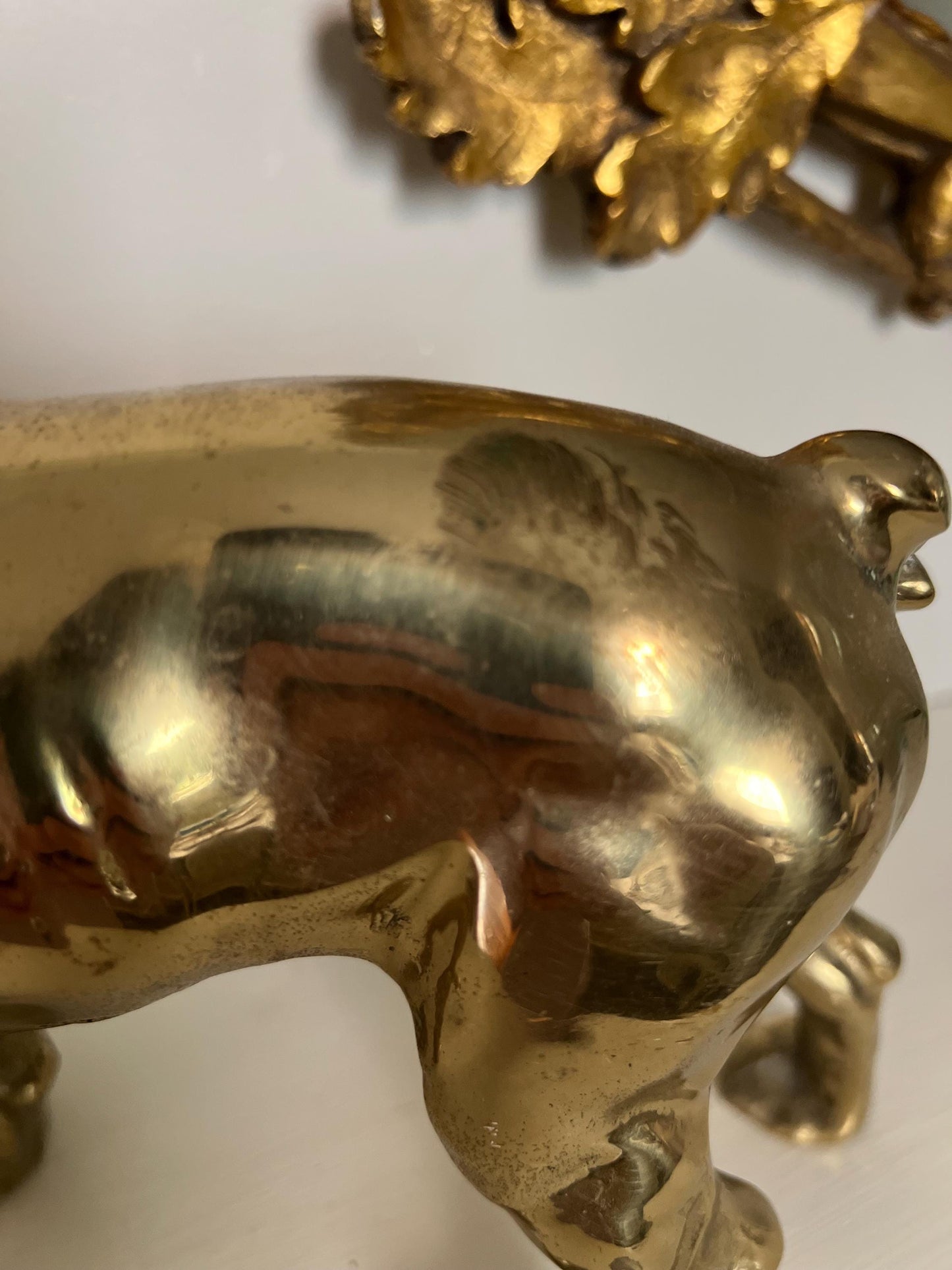 vintage solid brass Boston Terrier