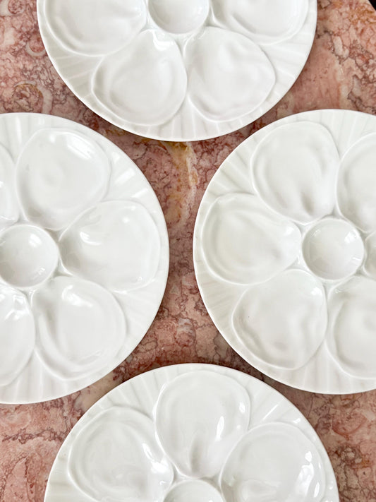 Pillivuyt French white oyster plate