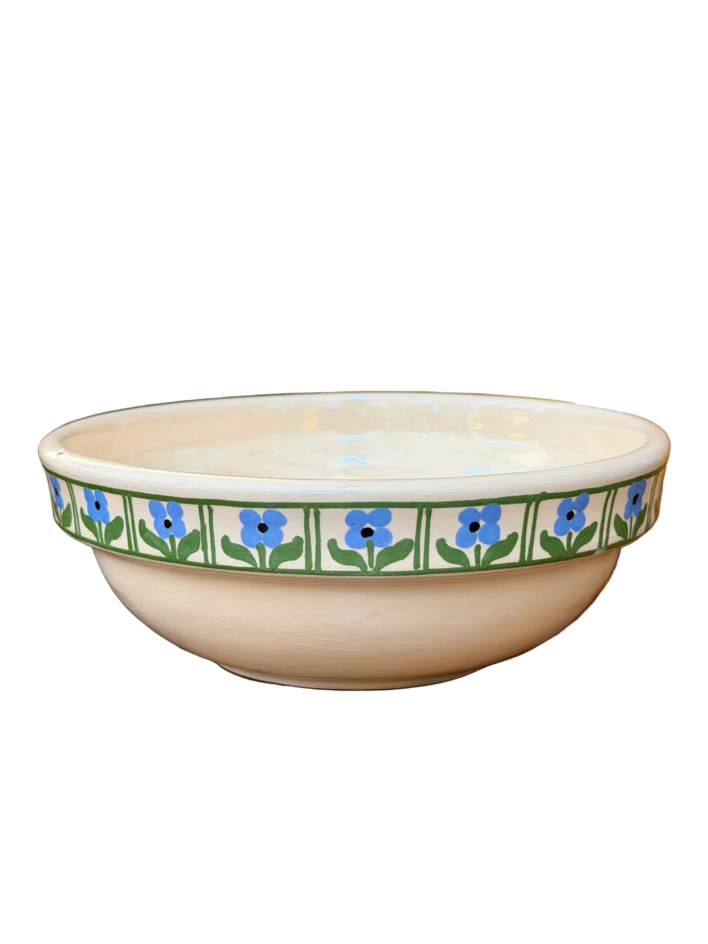 blue flower Hungarian bowl
