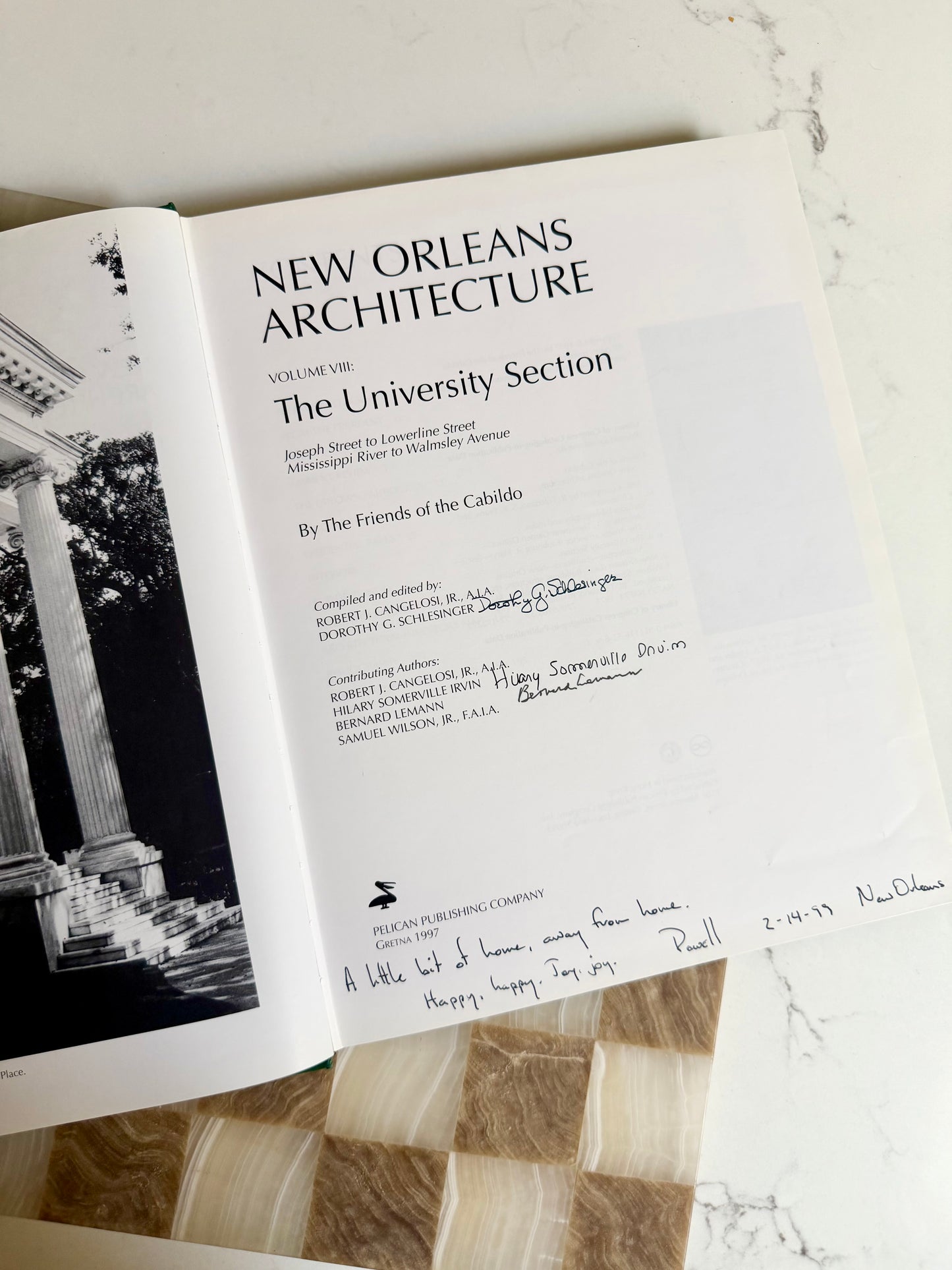 New Orleans Architecture Volume VIII: The University Section, signed copy