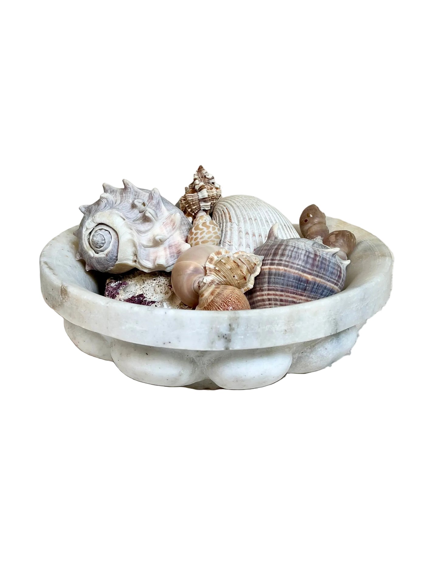 solid marble low bowl