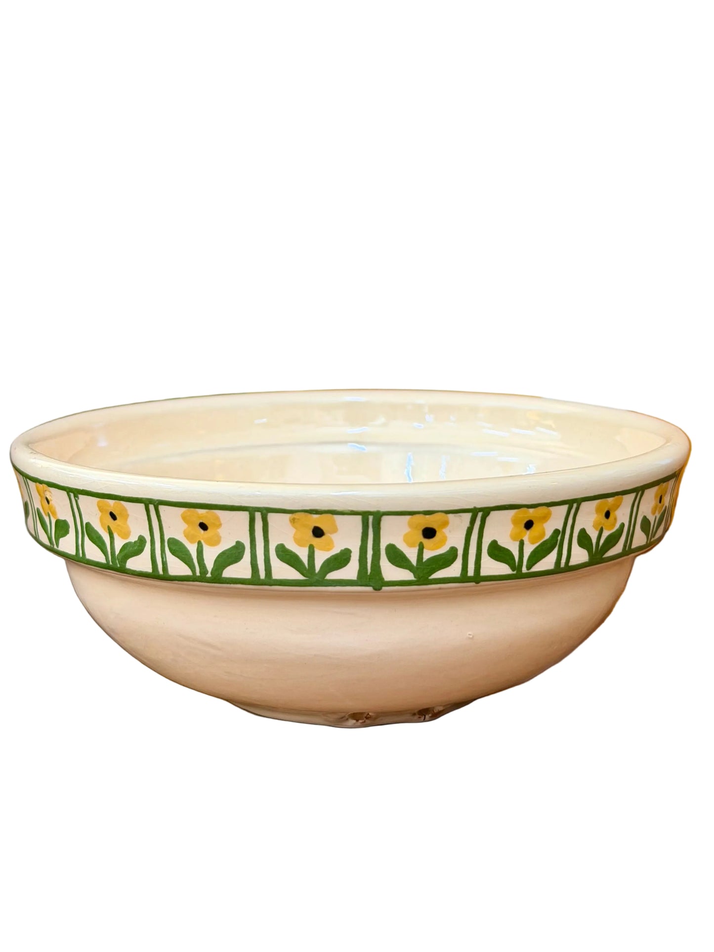 yellow flower Hungarian bowl