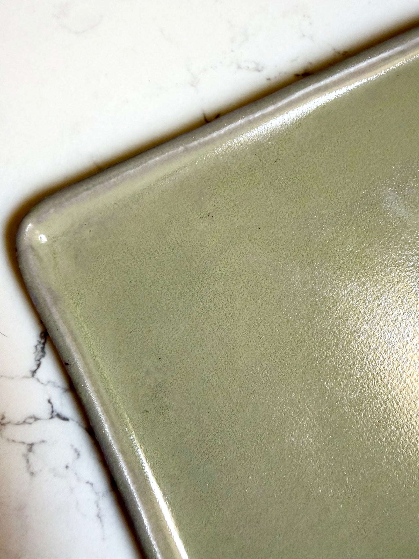 handmade sea green vanity tray
