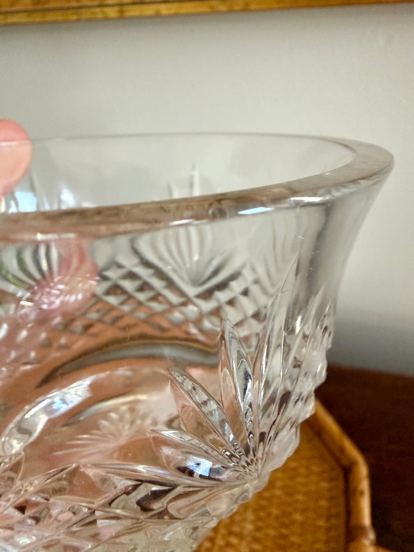 Wedgwood Majesty crystal footed bowl