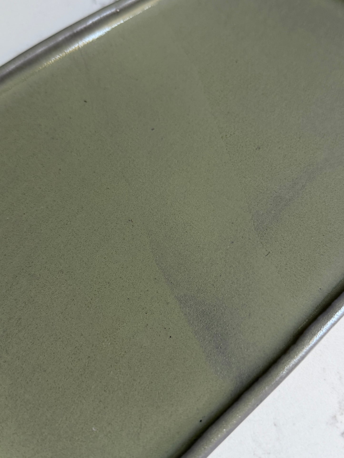handmade sea green vanity tray