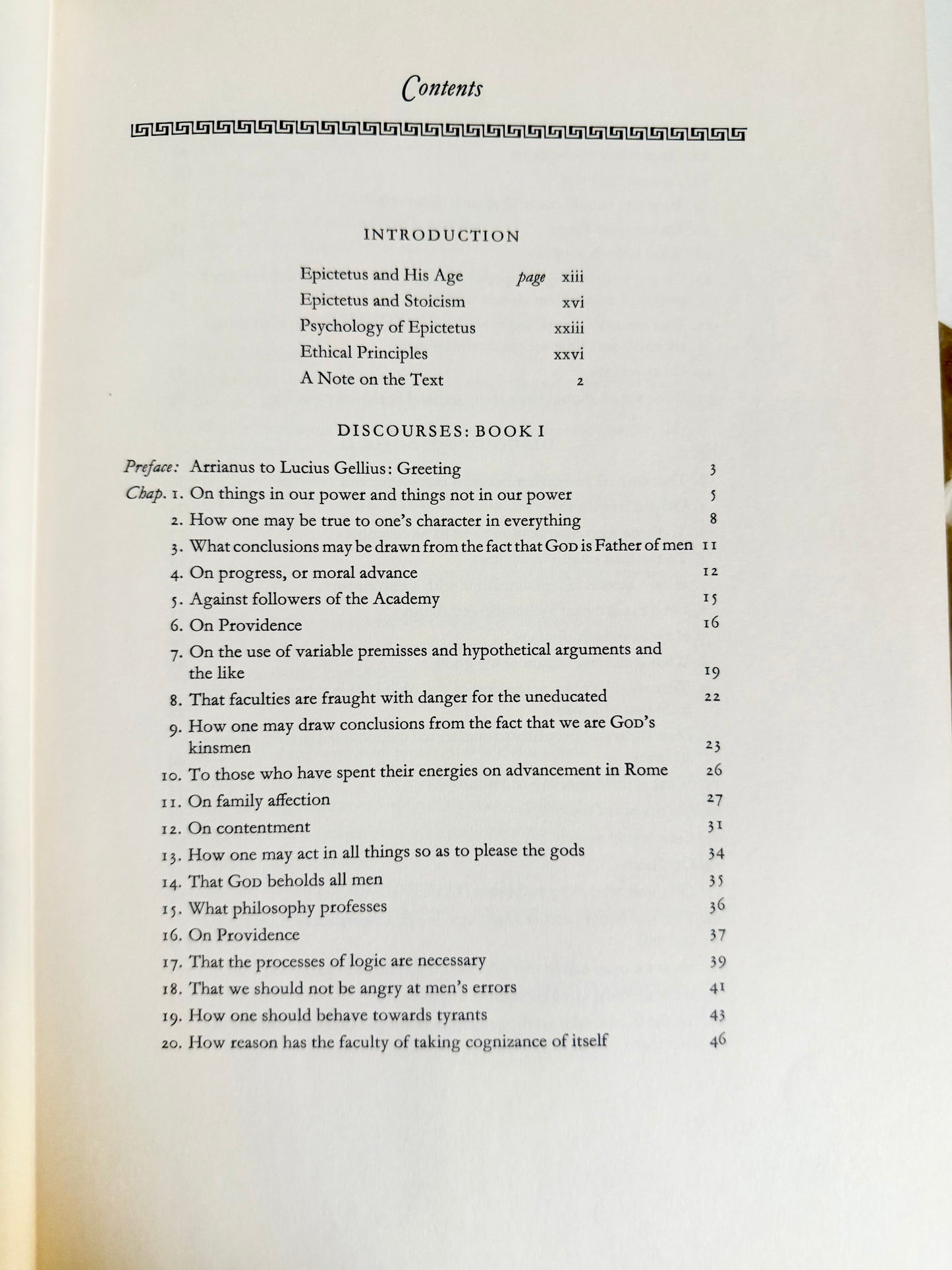 The Discourses of Epictetus