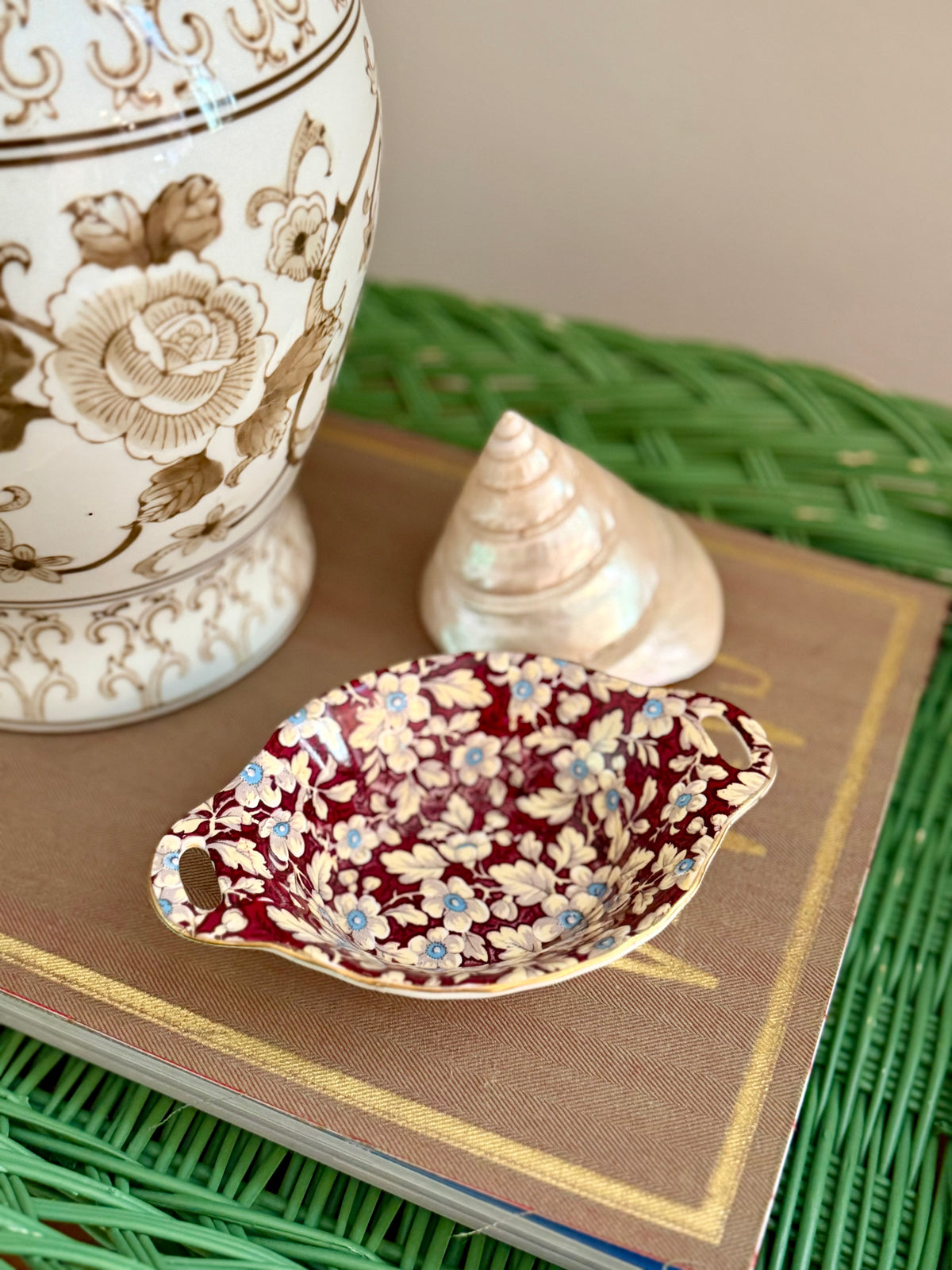 "Brocade" by Lord Nelson chintz handled bowl