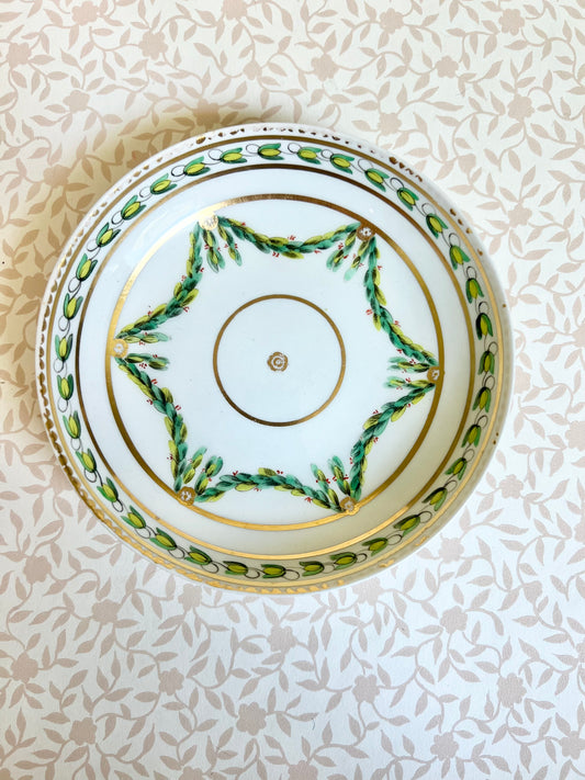 Royal Worcester Leaf Swags porcelain low bowl