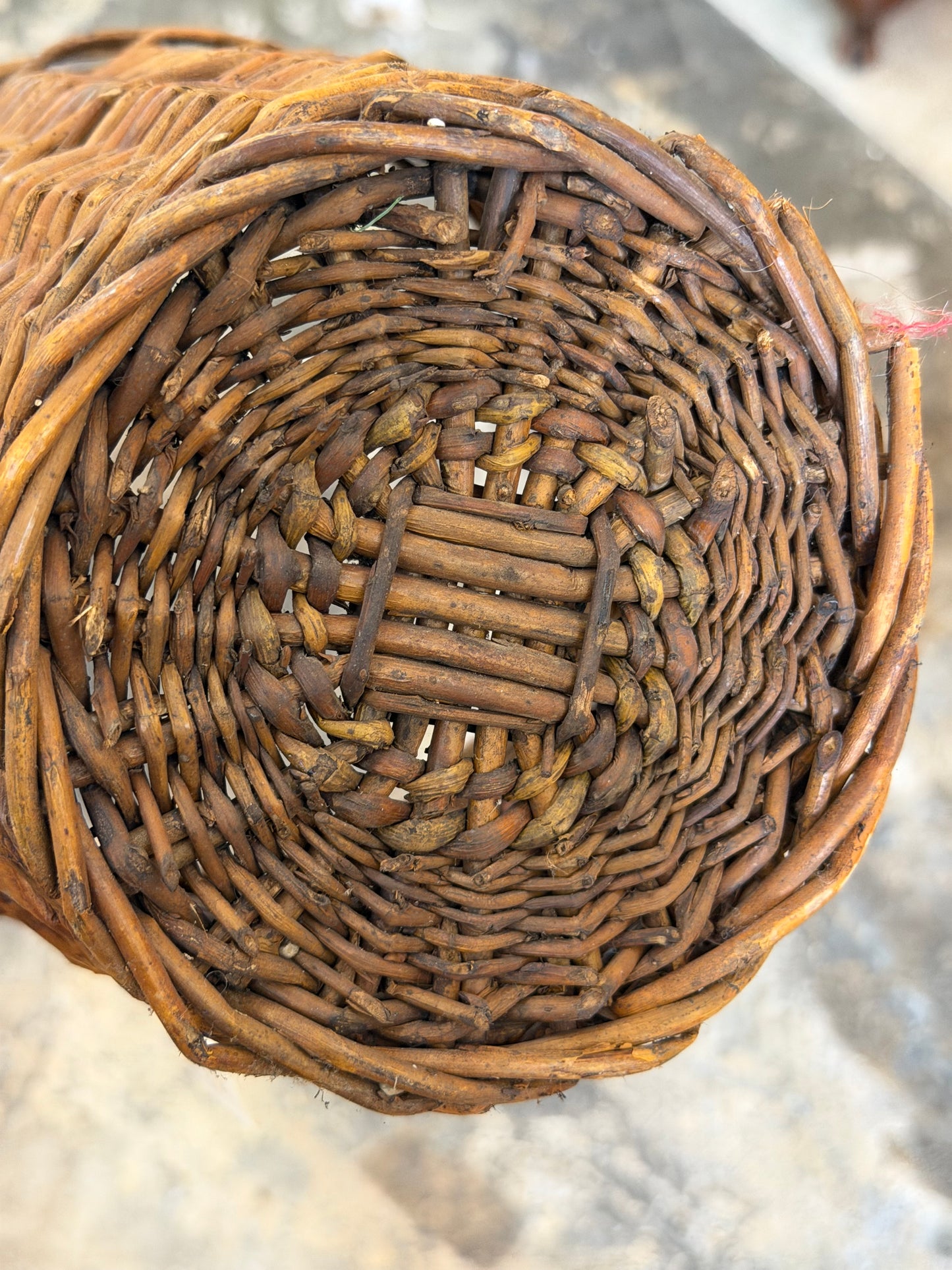 willow basket planter