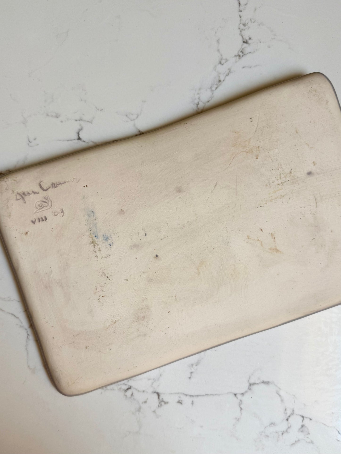 handmade sea green vanity tray