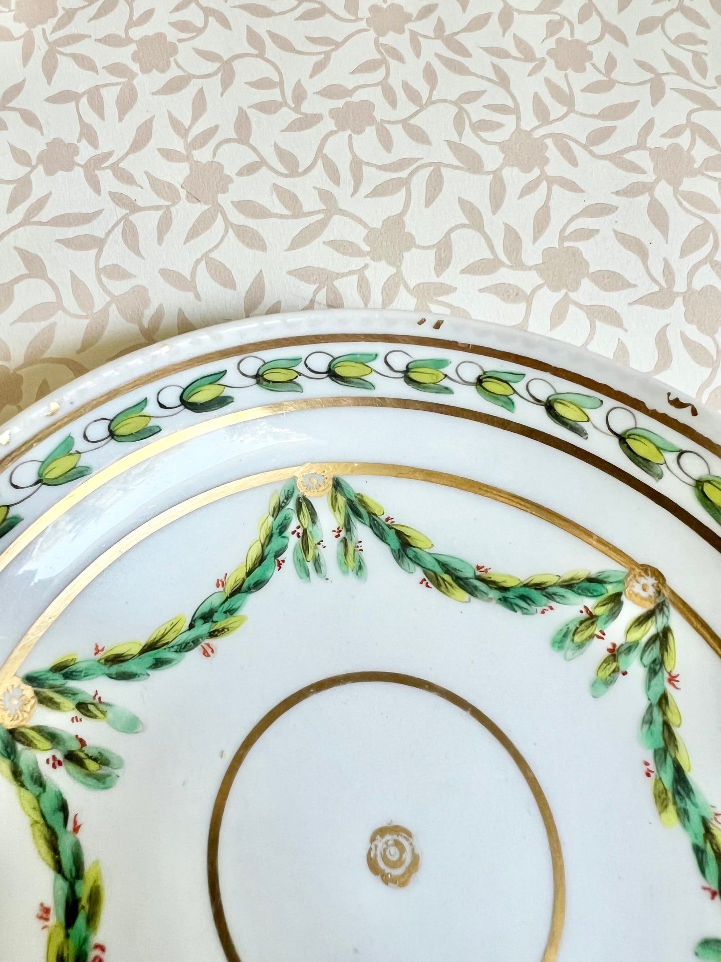 Royal Worcester Leaf Swags porcelain low bowl