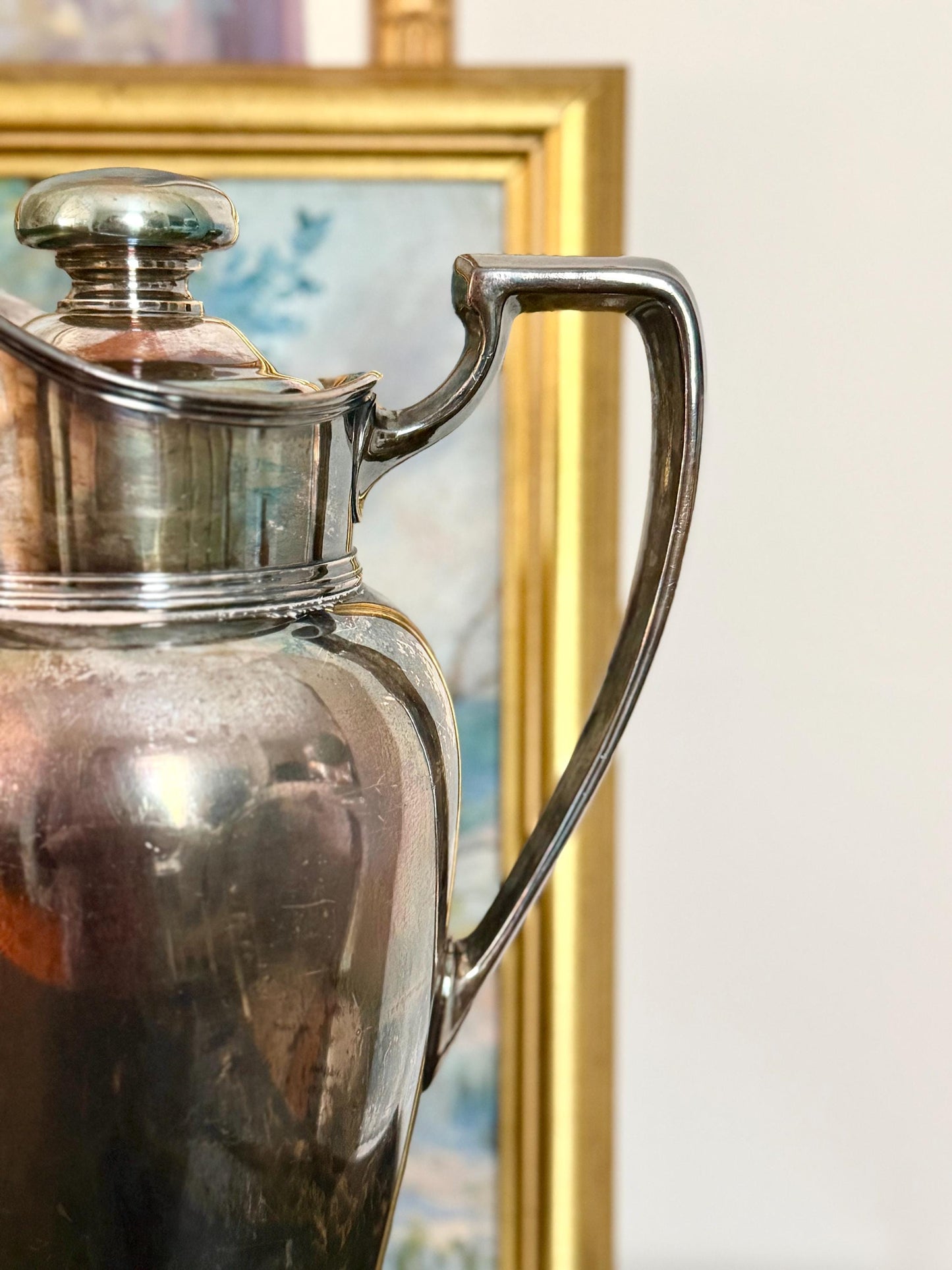 Wallace 64 oz silver plate cocktail shaker