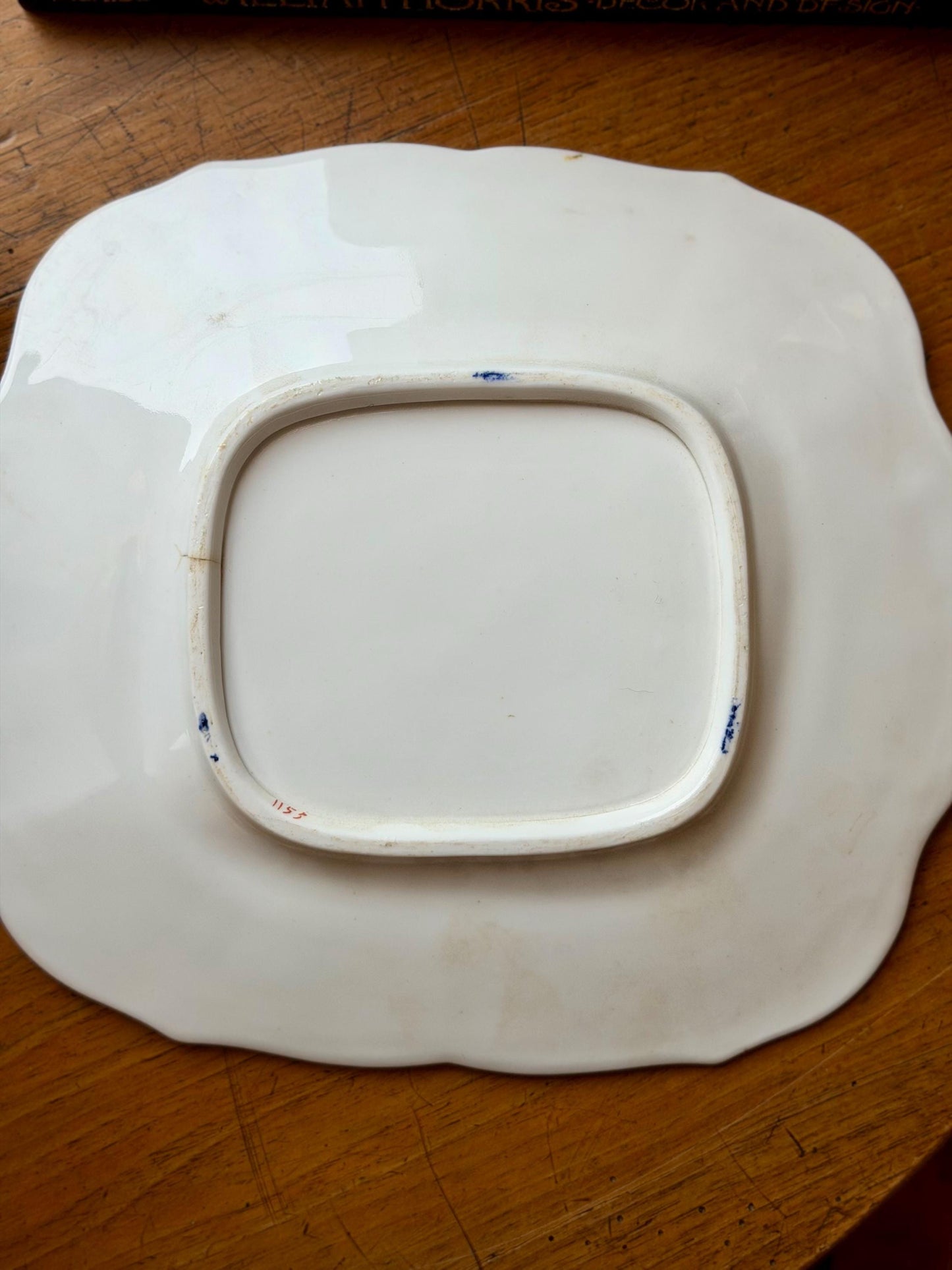 antique Gaudy Welsh style floral serving platter