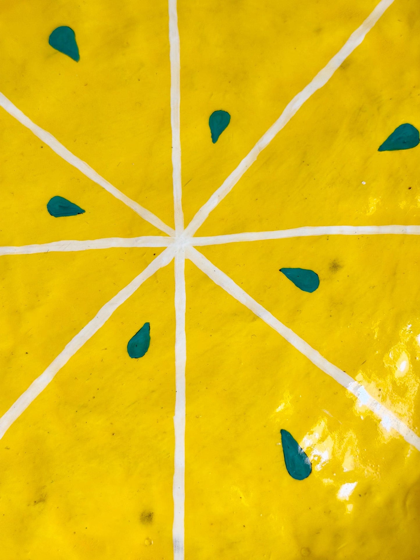 paper mache lemon platter