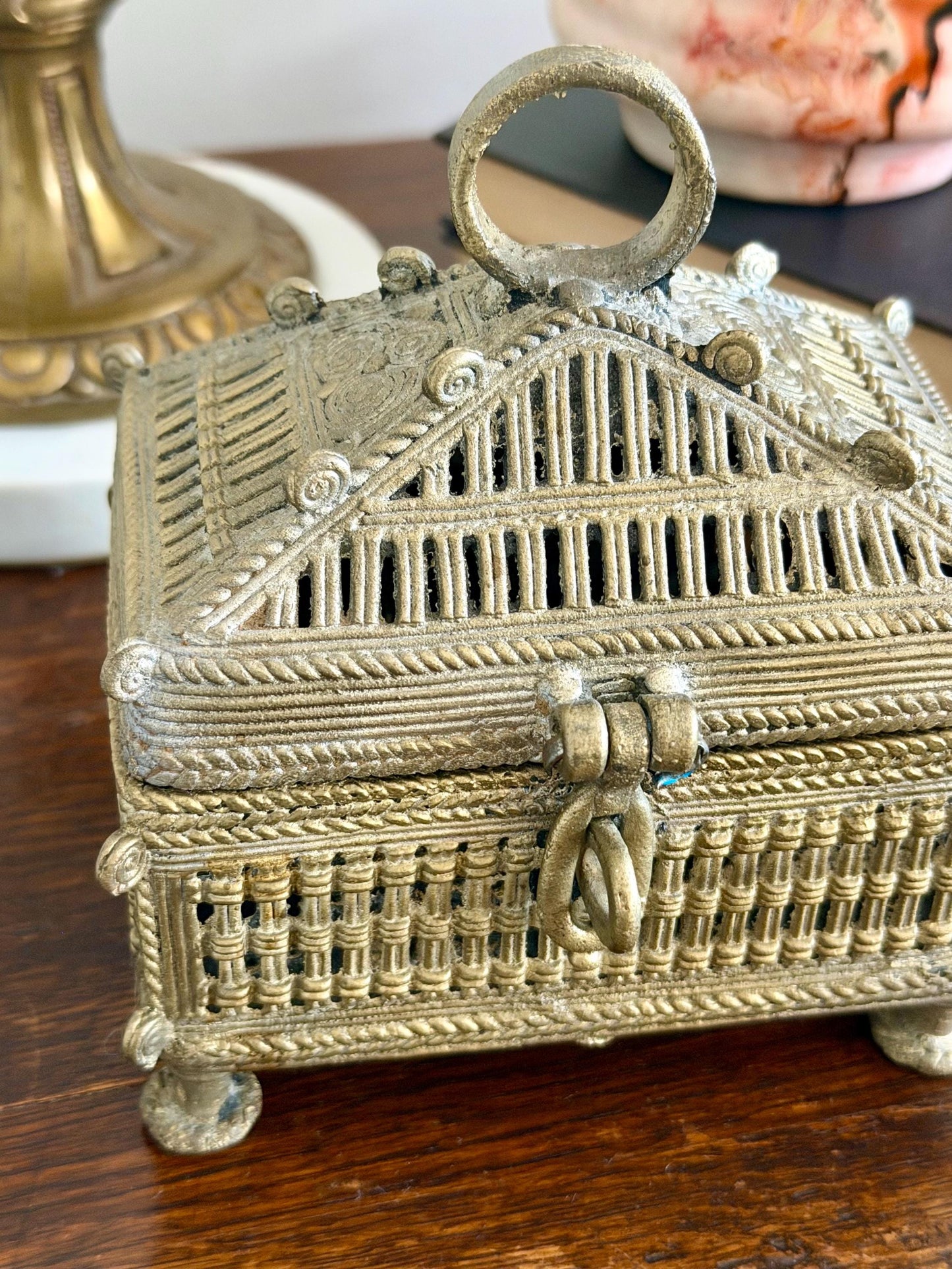 Indian dhokra sandook box