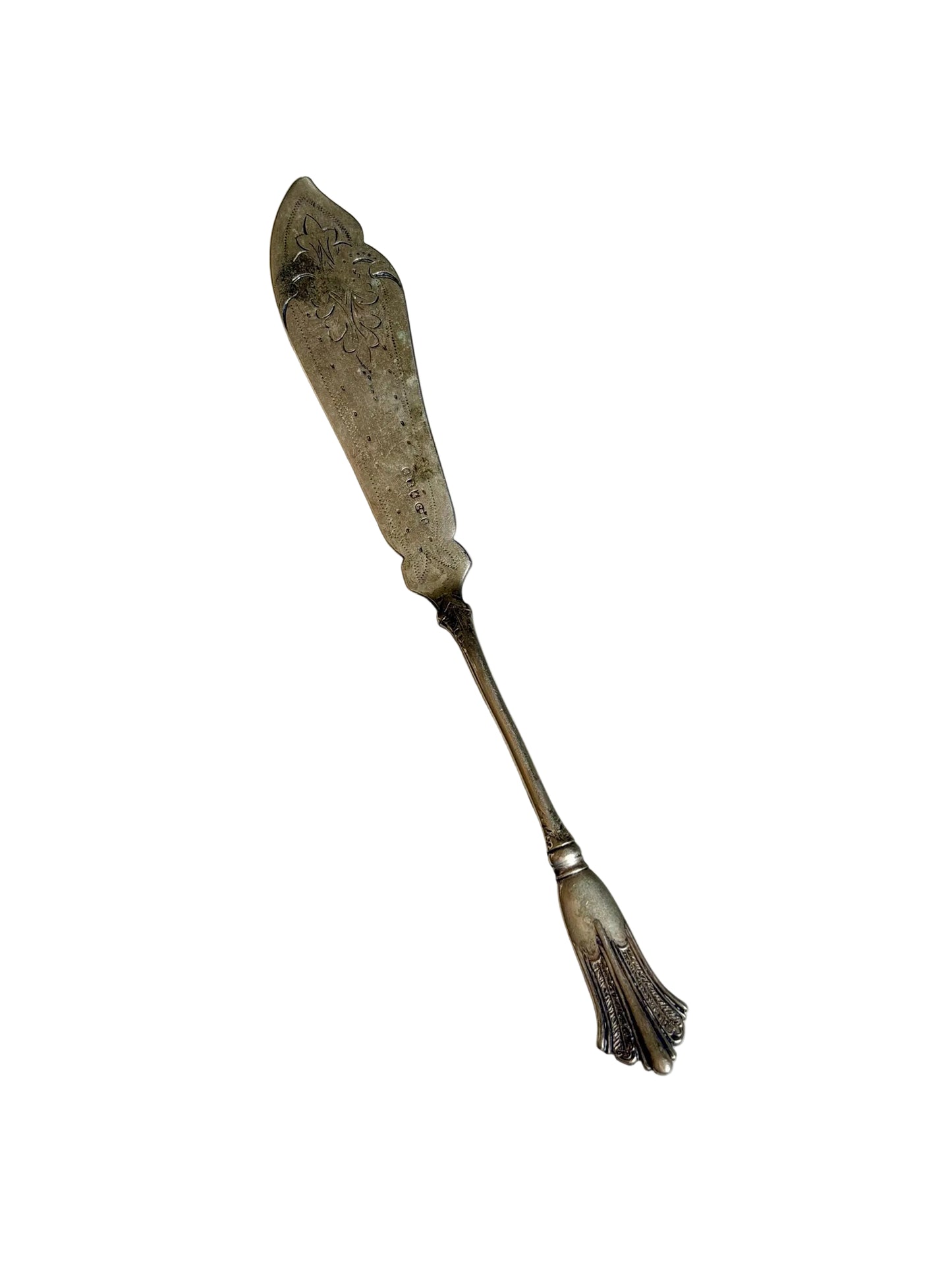antique silver plate spreading knife