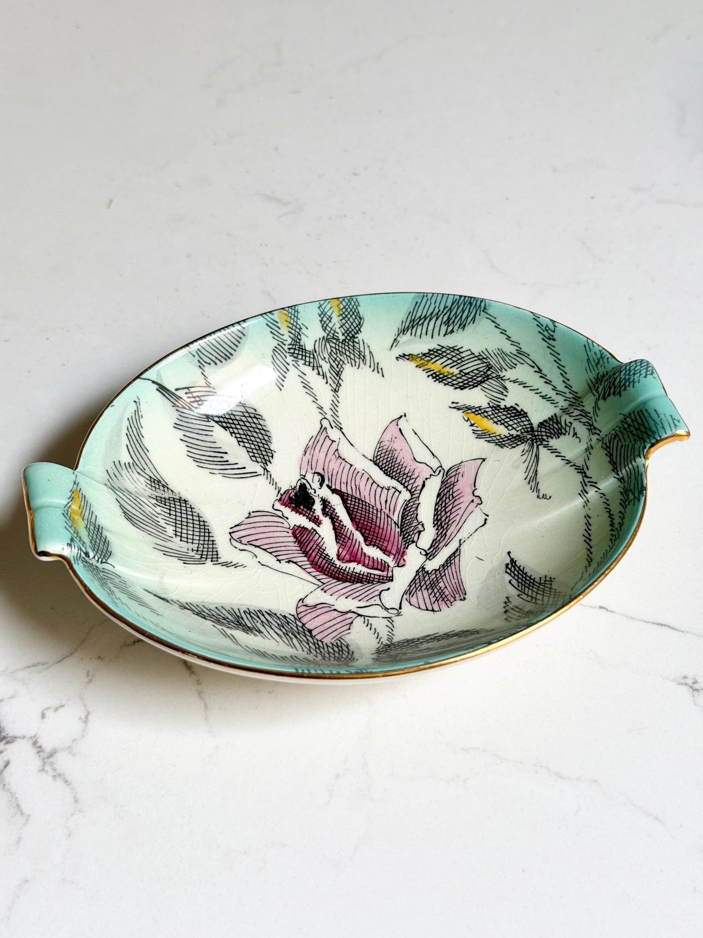 antique Royal Winton Grimwades hand painted dish